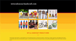 Desktop Screenshot of indonesia-handicraft.com